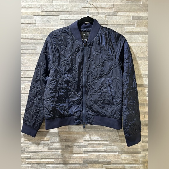 G/FORE Women's Textured Bomber Jacket Twilight, NAVY BLUE, SMALL - Picture 3 of 11